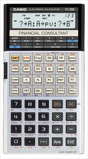 Casio FC-200 finan�ni kalkulator