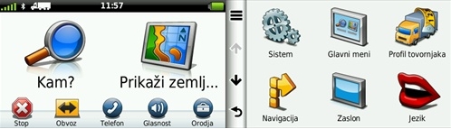 Zalon Garmin gps navigatorja Dezl 550