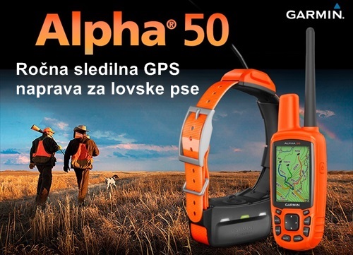 Alpha 50 slrdilna naprava za lovske pse Garmin pohodna GPS navigacija
