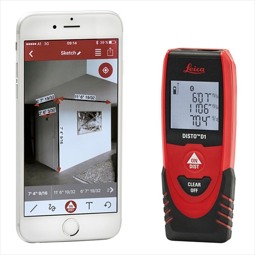 Laserski meter leica Disto D1 in pametni telefon