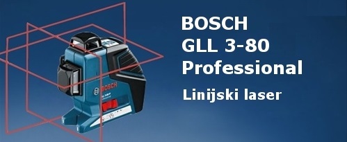 BOSCH GLL 3-80 Professional linijski laser za notranje povrine