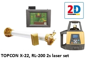 TOPCON X-22 laser set