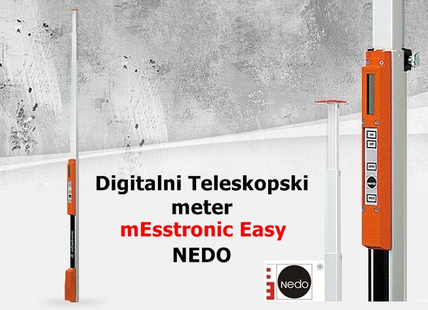 Digitalni teleskopski meter mEsstronicEasy NEDO