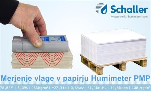 Merilec vlanosti tiskarskega papirja Humimeter PMP