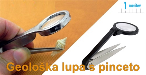 Geoloska lupa s pinceto