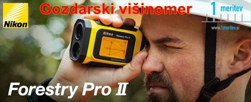 Laserski daljinomer viinomer gozdarski NIKON FORESTRY PRO II