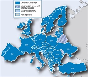 Garmin GPS cestna kartografija Evrope DriveSmart
