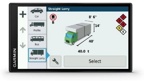GARMNI GPS navigacija za Avtobus DEZL LGV700