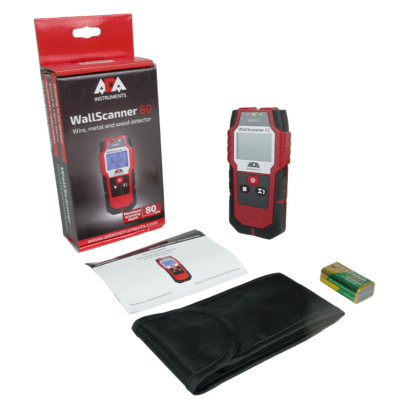 ADA WS80 iskalnikl lokator detektor instalacij pakiranje