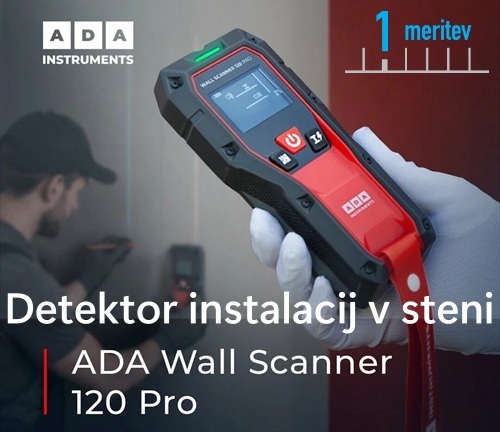 ADA ES120 PRO detektor instalacij v steni