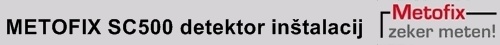 METOFIX SC500 detektor instalacij v steni