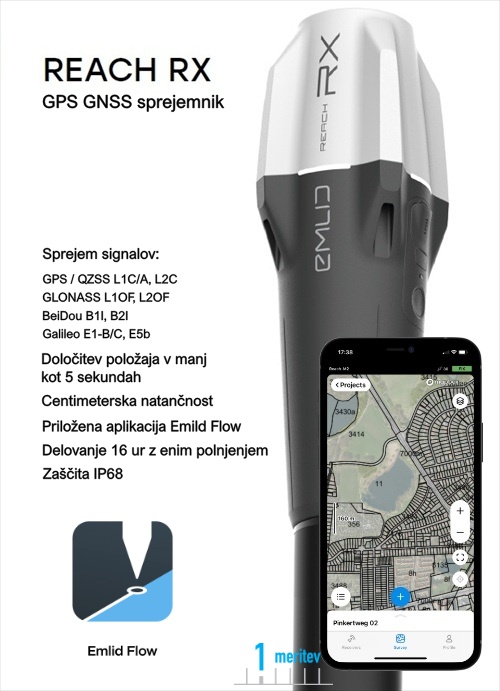 Univerzalni GPS GIS sprejemnik Emlid REACH RX