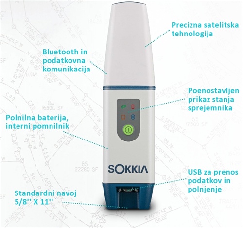 SOKKIA geodetski GPS, RTK, GNNS sistem