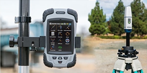 Registrator S-10 v kombinaciji z GCX2 geodetskim GPS-jom