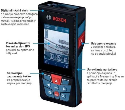 Laserski razdaljemer BOSCH GLM120C