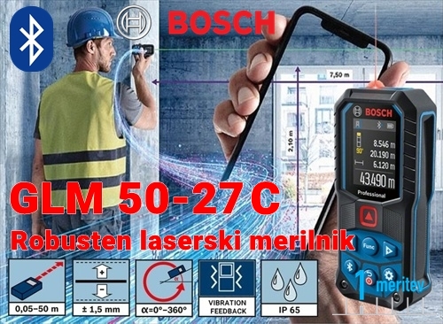 BOSCH GLM50-27C laserski meter