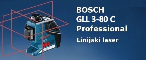 BOSCH GLL 3-80 C Professional linijski laser za notranje povrine