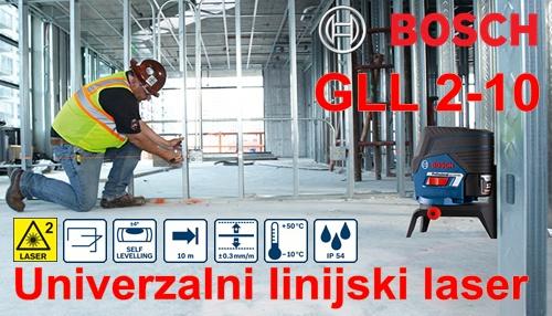 BOSCH GCL 2-10 linijski laserski nivelir