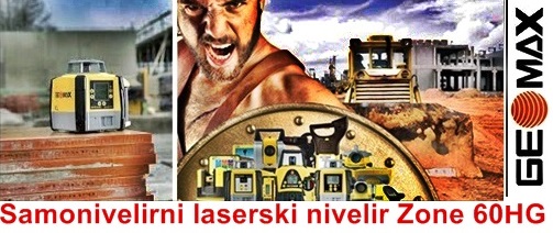 Avtomatski laserski nivelir GEOMAX Zone 60HG