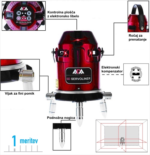 ADA SERVOLINER linijski laser Opis