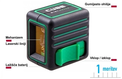 ADA CUBE G MINI linijski laserski njivelir črtni