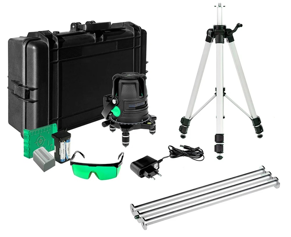 LINIJSKI laser ADA ULTRALINER ZELEN SET zarek pakiranje