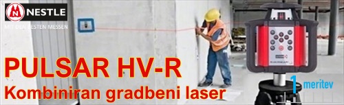 Kombiniran rotacijski gradbeni laser PULSAR HV-R