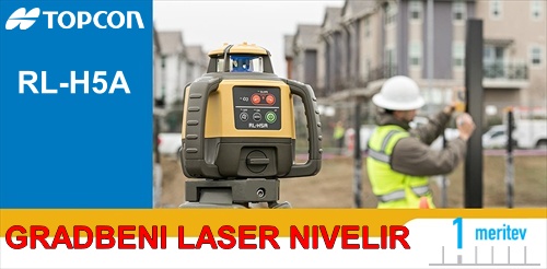Avtomatski laserski nivelir TOPCON RL-H5A gradbeni
