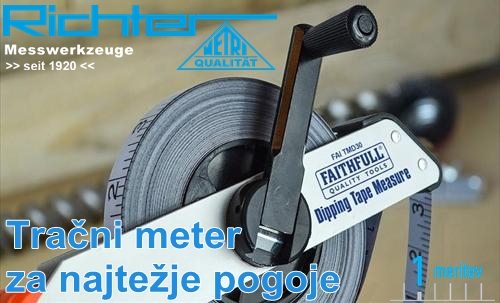 Trani meter na vilicah 50m RICHTER