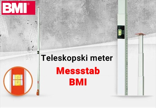 Teleskopski meter mEssfix BMI NEDO Messstab