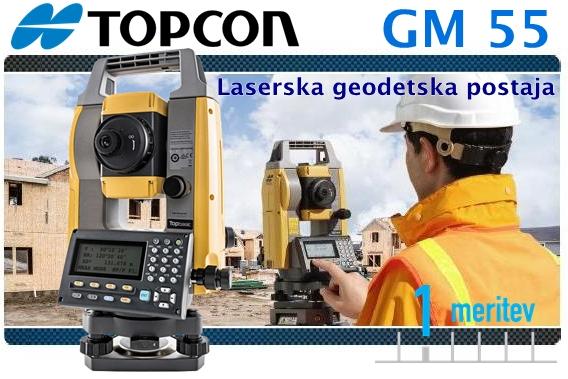 TOPCON GM55 laserska serija geodetskih postaj