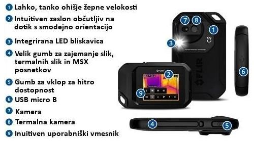 FLIR C5 zepna termovizijska kamera