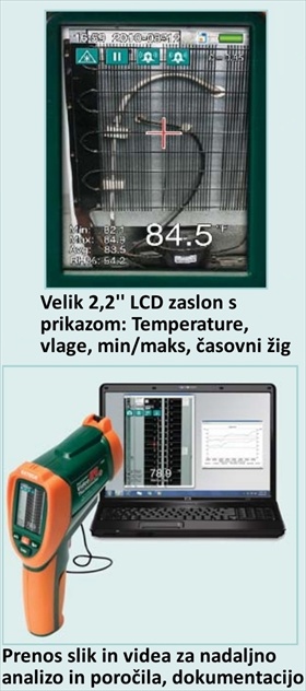 Video, IR termometer EXTECH VIR50