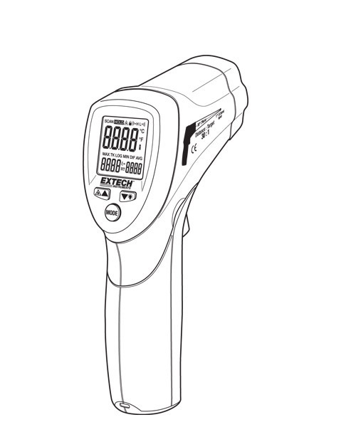 Brezkontaktni IR merilec temperature EXTECH 42512