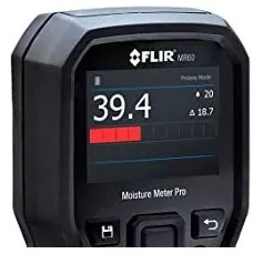 FLIR MR60 merilnik vlage zaslon