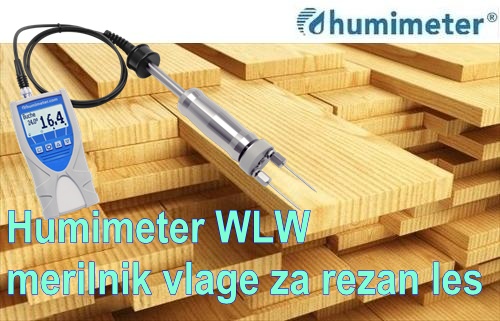 HUMIMETER WLW merilec vlage v rezanem lesu