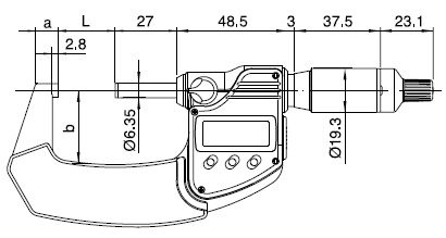 Digitalni mikrometer Mitutoyo 293-145 tehnina rizba