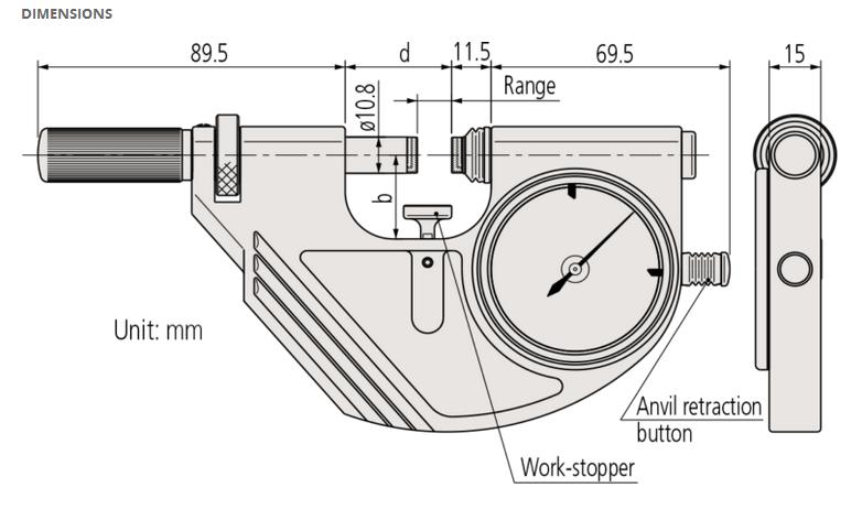 Analogni mikrometer Mitutoyo 523-121 tehnična rizba