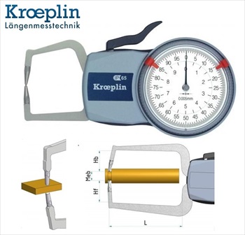 Merilna ura C220 KROEPLIN za merjenje debelina materiala