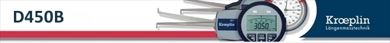 Kroeplin D450B merilna ura dolgi kraki za zunanje merjenje - debelina