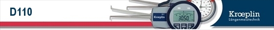 Kroeplin D110 merilna ura za zunanje merjenje - debelina