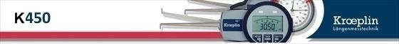 Kroeplin K450 merilna ura dolgi kraki za zunanje merjenje - debelina