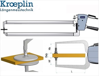 Merilna ura OD60100T KROEPLIN za merjenje debelina folije kartona papirja