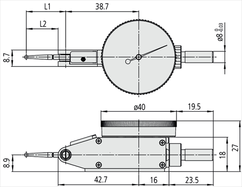 Centrirna Merilna ura 513-401-10E Mitutoyo