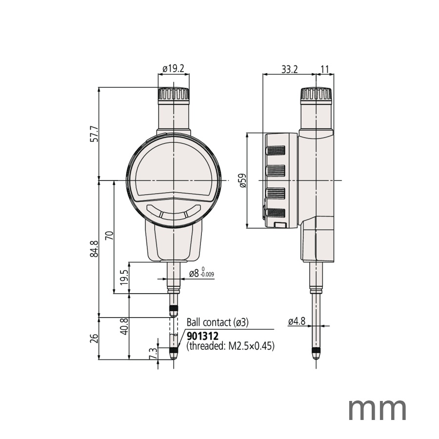 Merilna ura 543-720B Mitutoyo