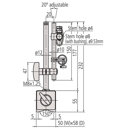 Magnetno stojalo 7011SN Mitutoyo